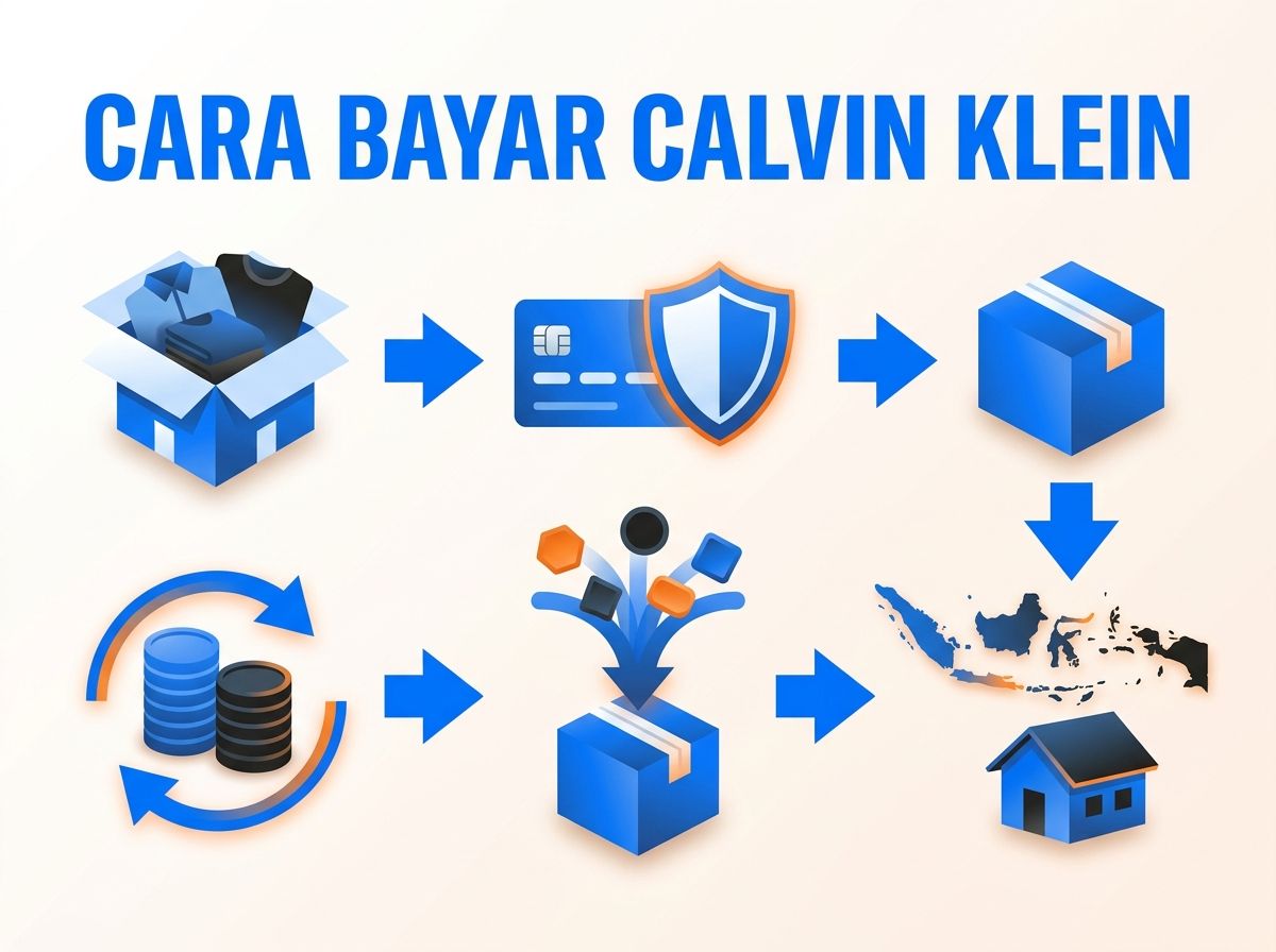 Ilustrasi Cara Bayar Calvin Klein dari Indonesia: Total Rupiah dalam Paket
