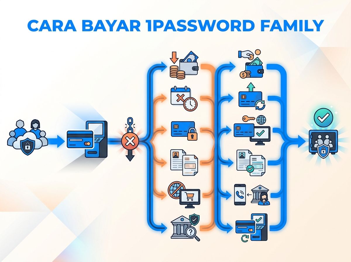 Ilustrasi 1Password Family Gagal Bayar atau Kartu Ditolak: Penyebab dan Solusi