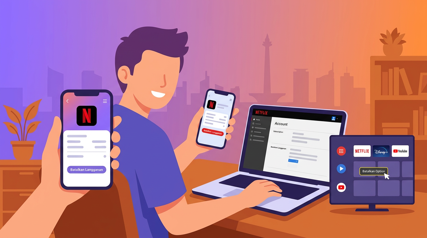 Cara berhenti langganan Netflix step by step