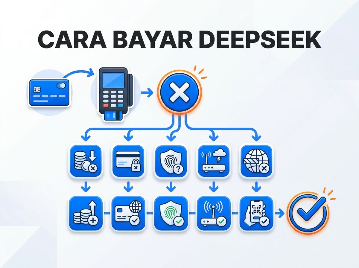Ilustrasi DeepSeek Pro Gagal Bayar atau Kartu Ditolak: Penyebab dan Solusi