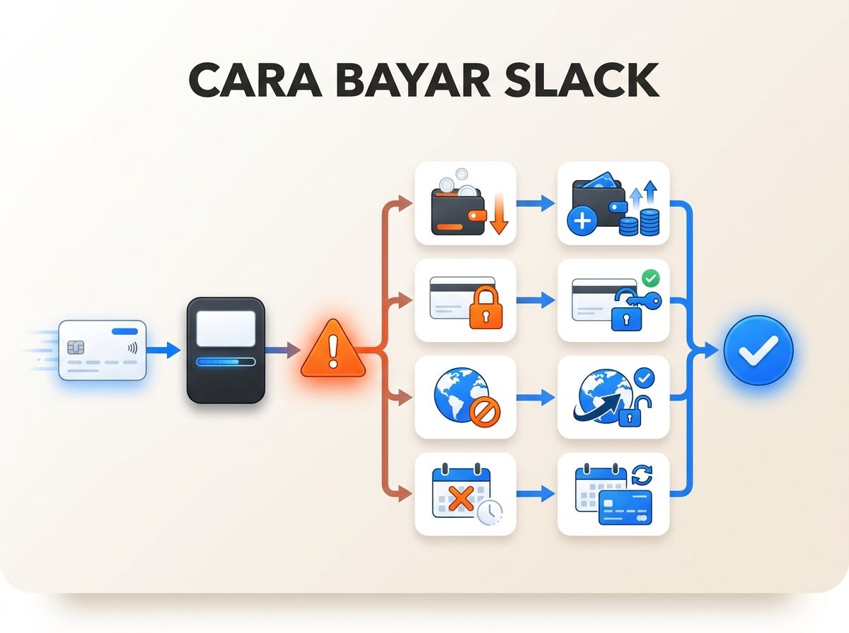 Ilustrasi Slack Pro Gagal Bayar atau Kartu Ditolak: Penyebab dan Solusi