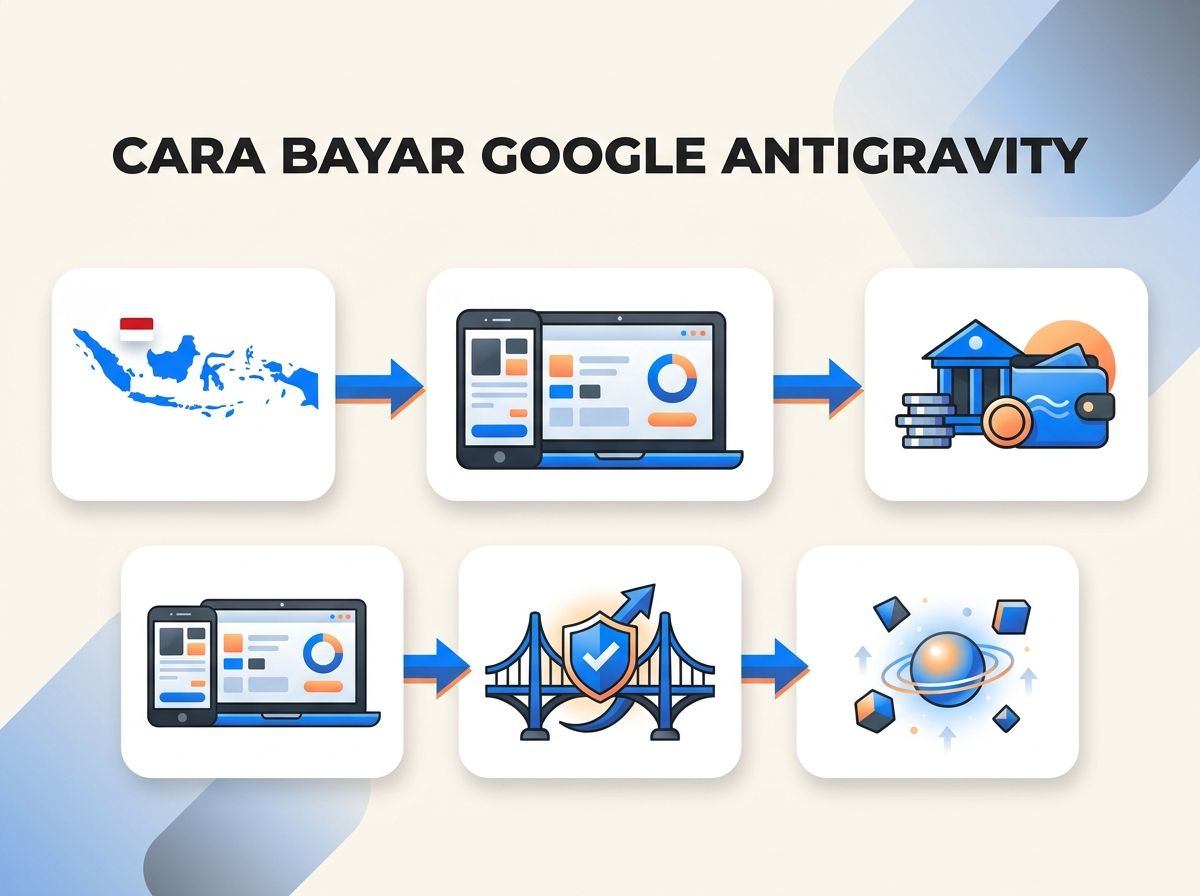 Ilustrasi Cara Bayar Google Antigravity dari Indonesia Tanpa Kartu Kredit