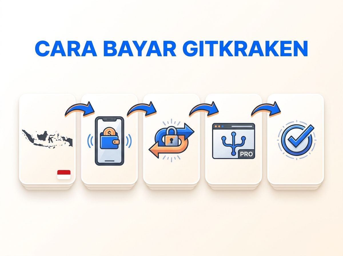 Ilustrasi Cara Bayar GitKraken Pro dari Indonesia Tanpa Kartu Kredit