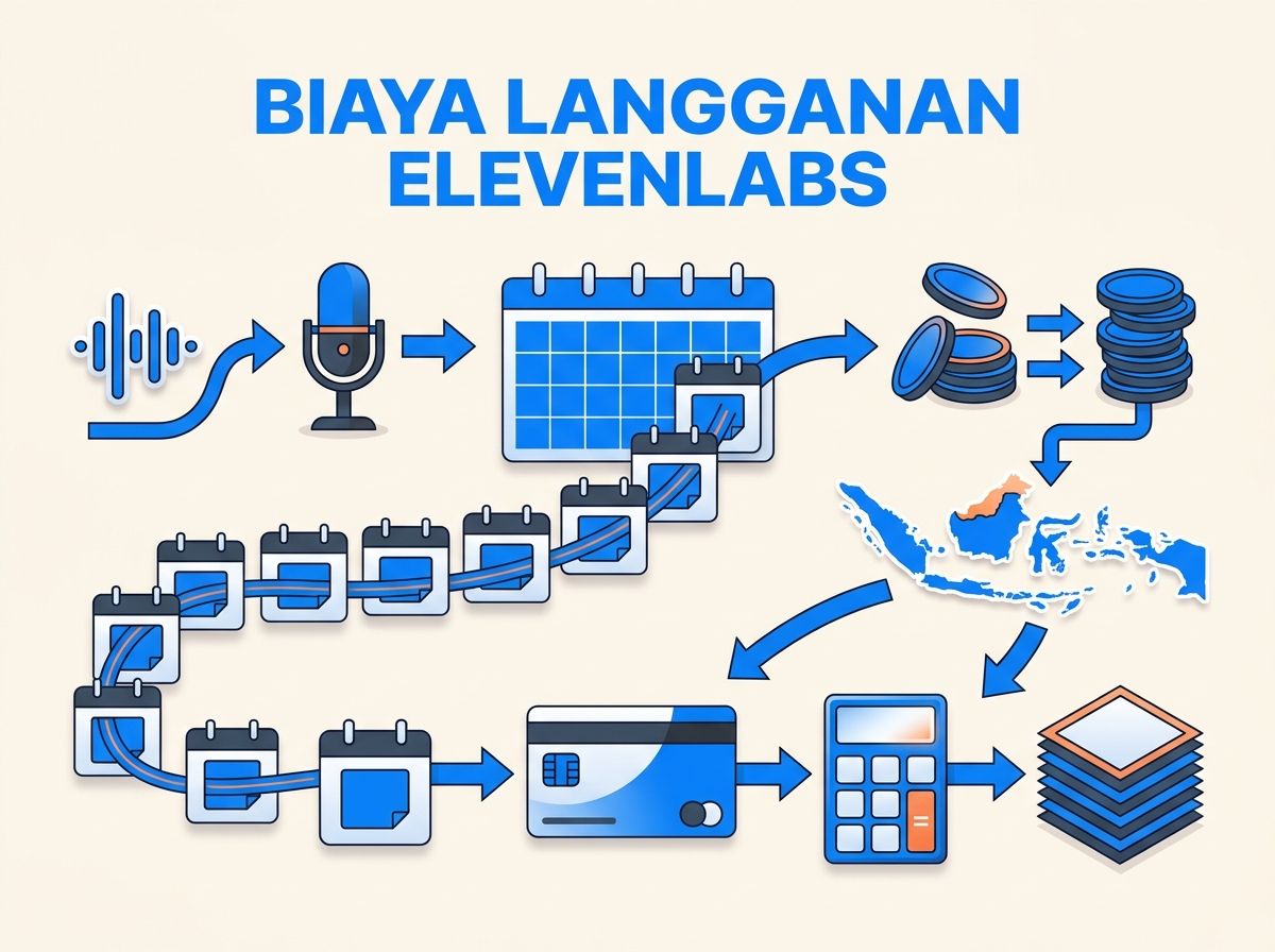 Ilustrasi Berapa Total Biaya Langganan ElevenLabs Starter Setahun dari Indonesia