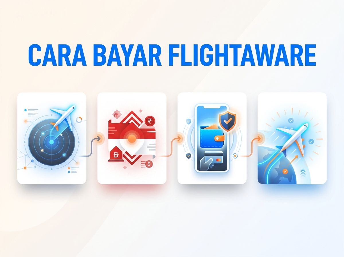 Ilustrasi Cara Bayar FlightAware dari Indonesia Tanpa Kartu Kredit