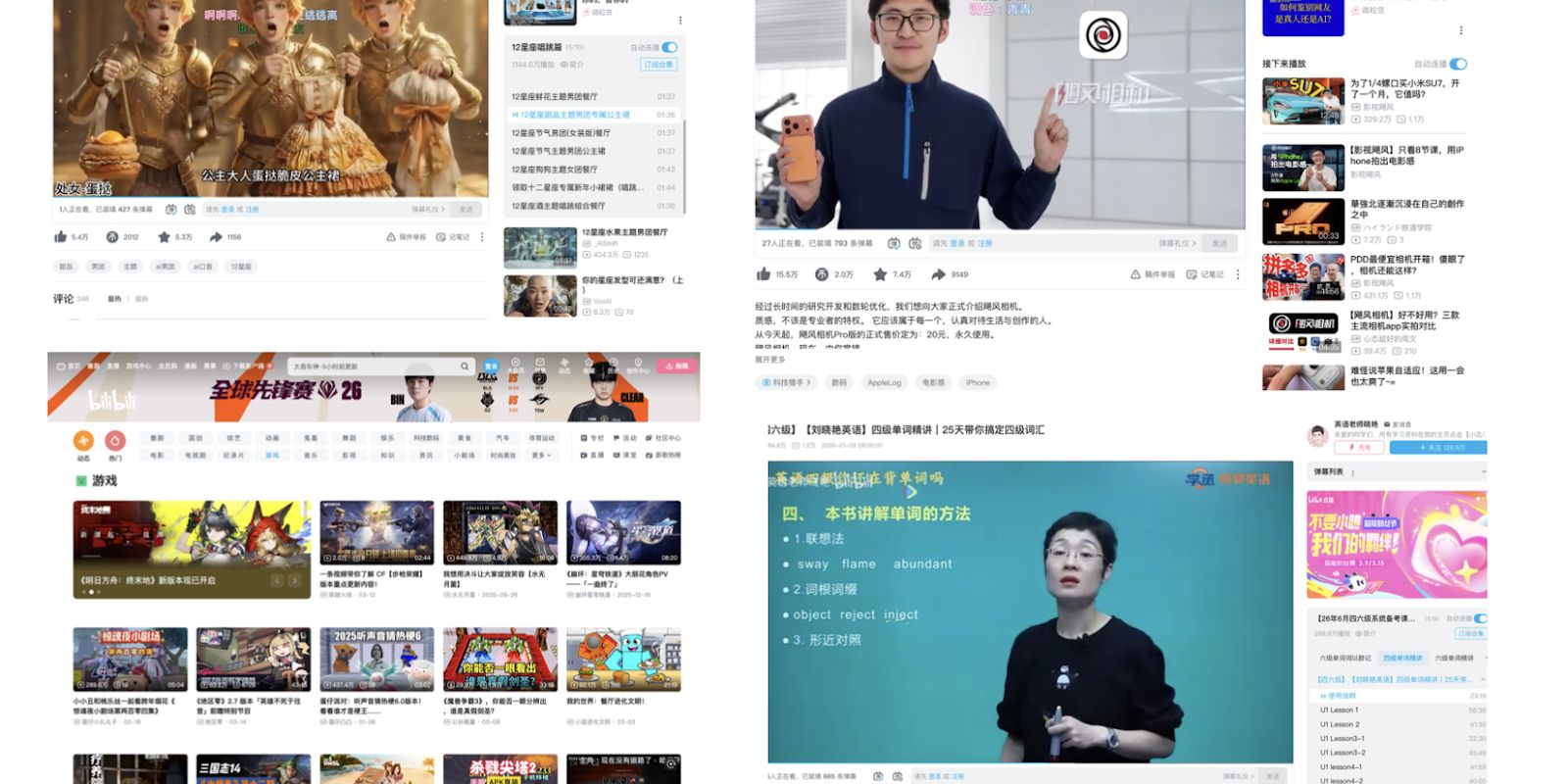 YouTube-style ecosystem