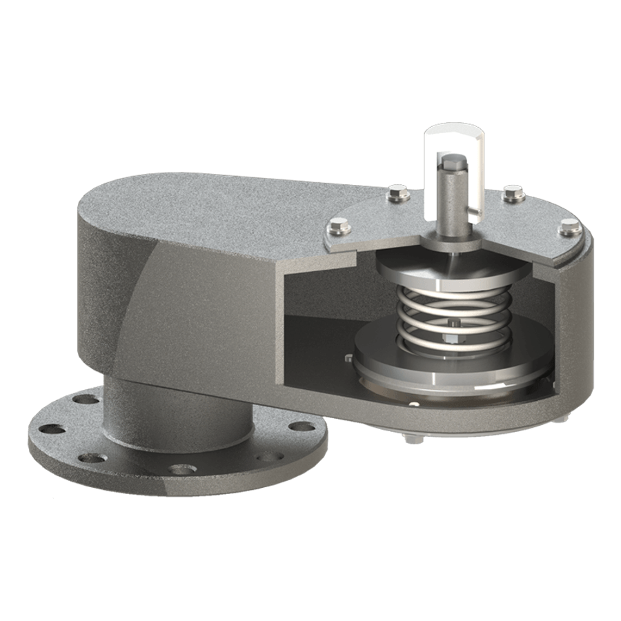 Model 193 End-of-line, spring-operated vacuum relief valve — Strainers