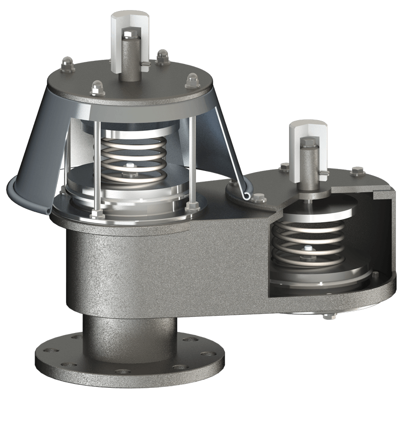 Pressure-vacuum valves: essential protection for atmospheric tanks