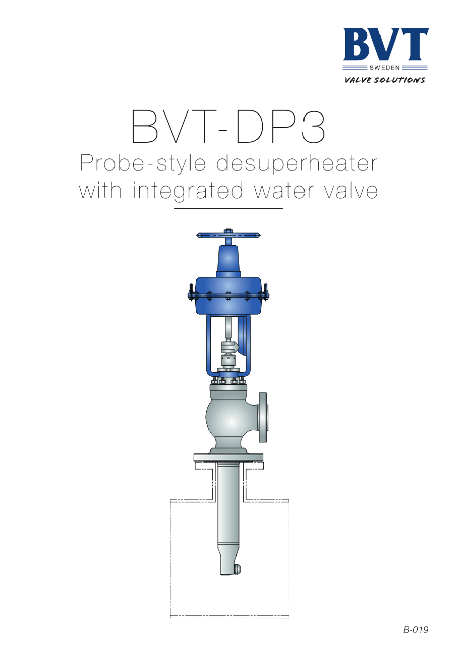 BVT-DP3 probe-type desuperheater — Active Isolation