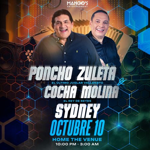 PONCHO ZULETA Y EL CONCHA MOLINA EN CONCIERTO SYDNEY