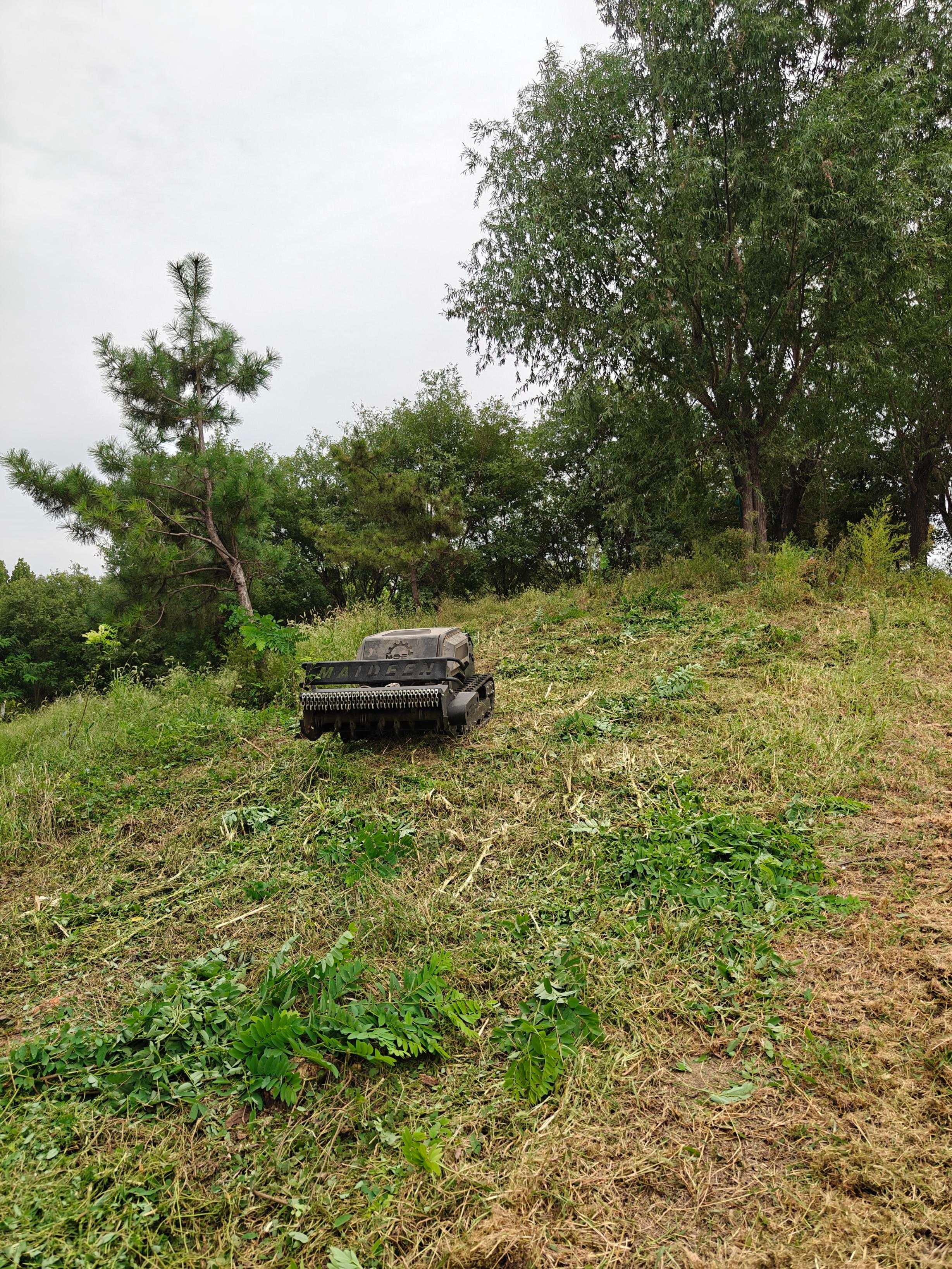 Lesná fréza a mulčovač — Čistenie svahu
