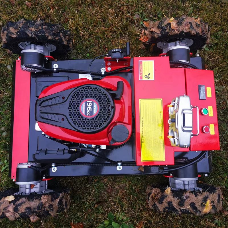 Mulčovacia kosačka 4x4 — Pohľad