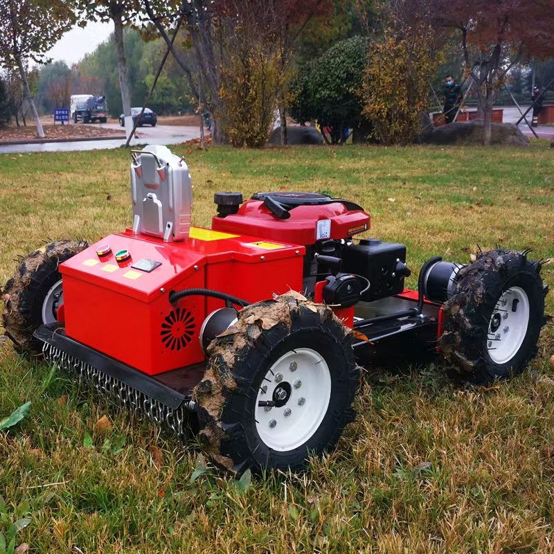 Mulčovacia kosačka 4x4 — Pohľad