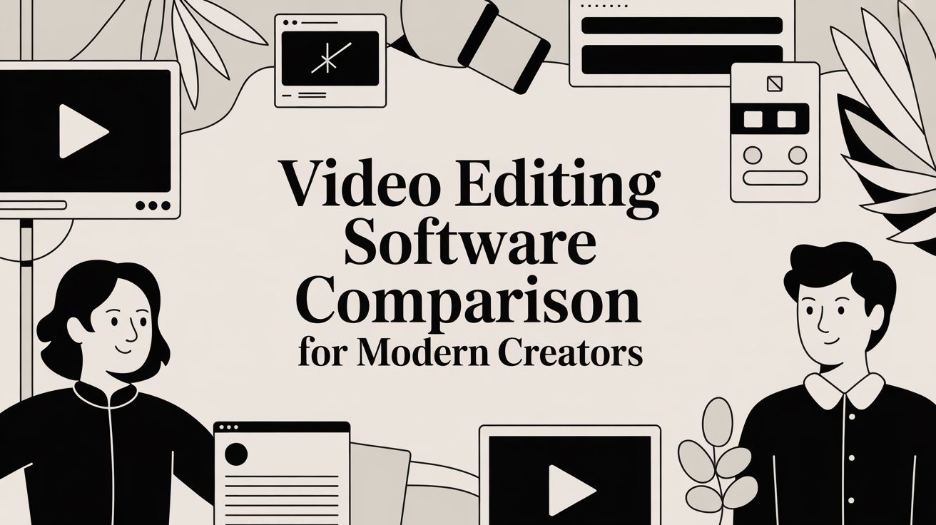 Common Video Program Video Editing Software Comparison For Modern Creators
