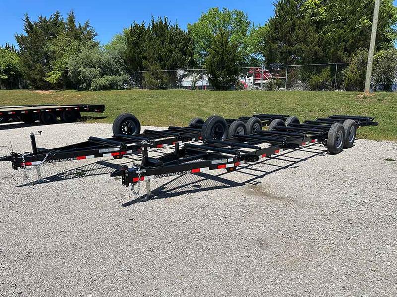 Roller trailer for easy material Handling and on site material delivery
