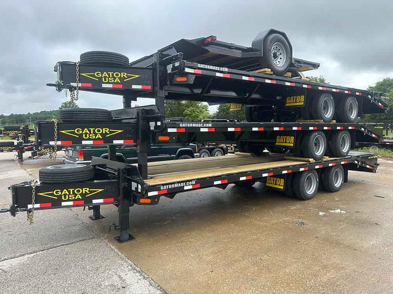 30k Deckover equipment trailer with 2 15k axles