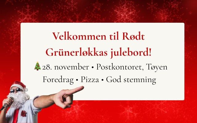 Velkommen til Rødt Grünerløkkas julebord!