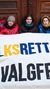 Rødt Oslo støtter aksjonistene utenfor Olje- og energidepartementet