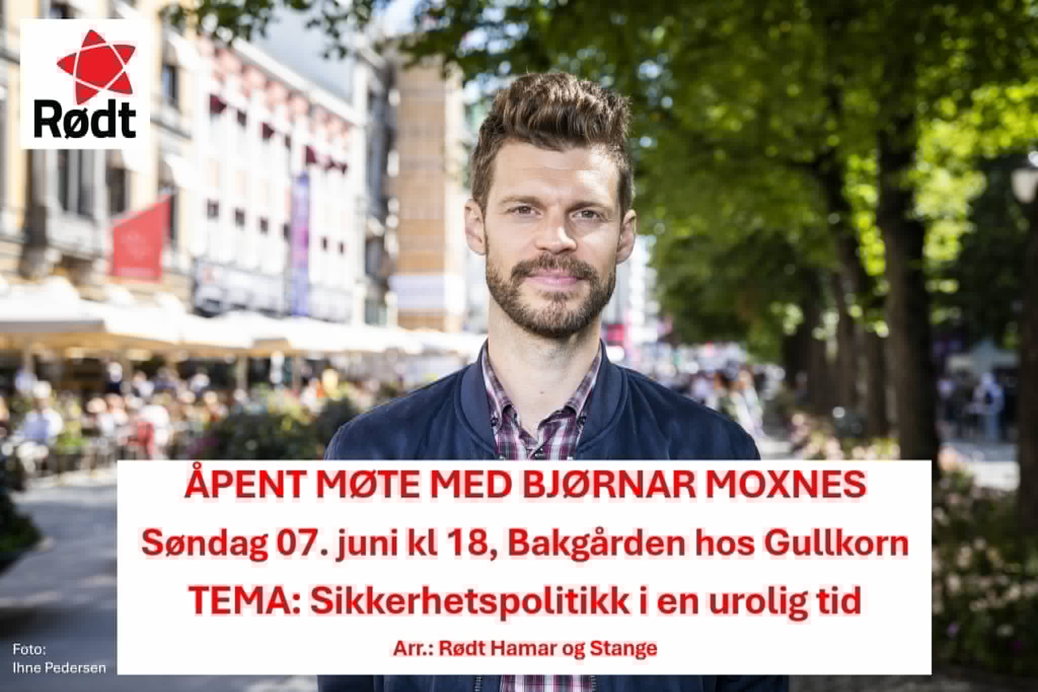 Åpent møte på Hamar med Bjørnar Moxnes!