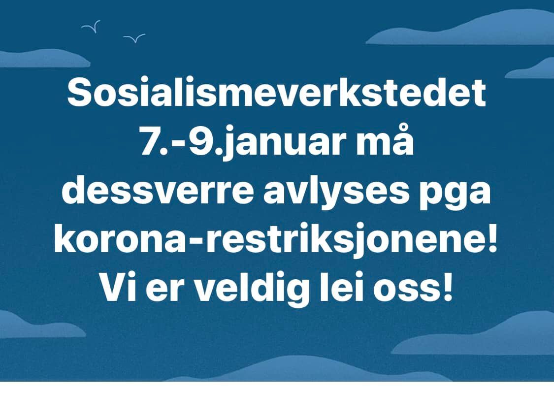 Sosialismeverkstedet avlyst