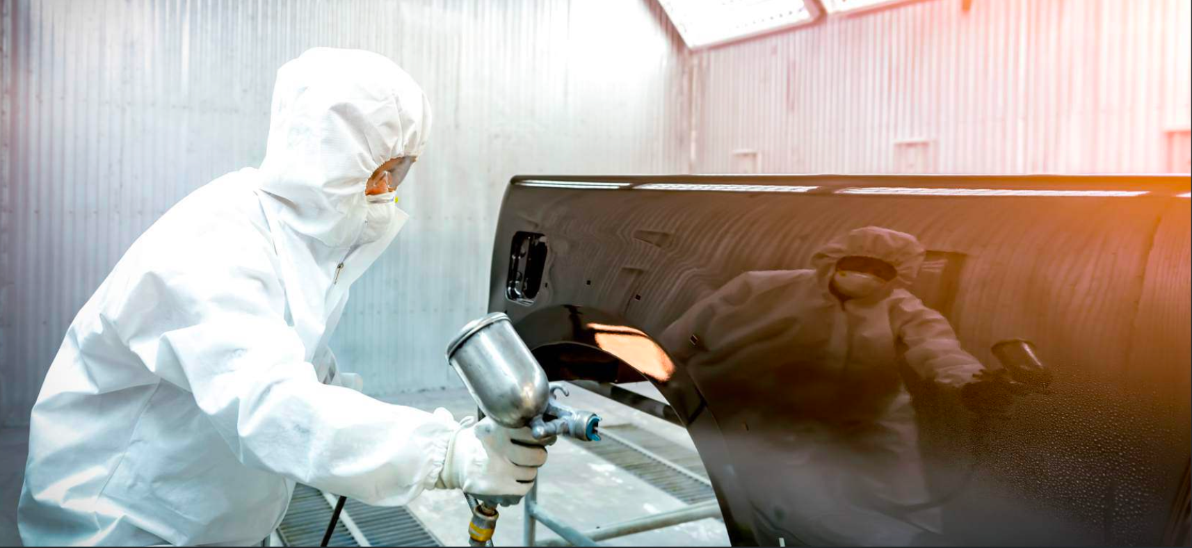 Spray painting process