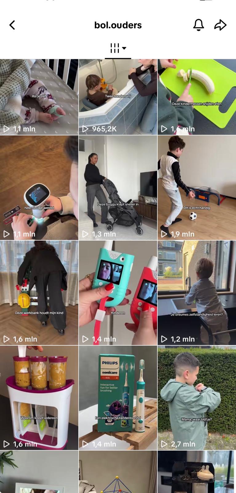 Screenshot van tiktok