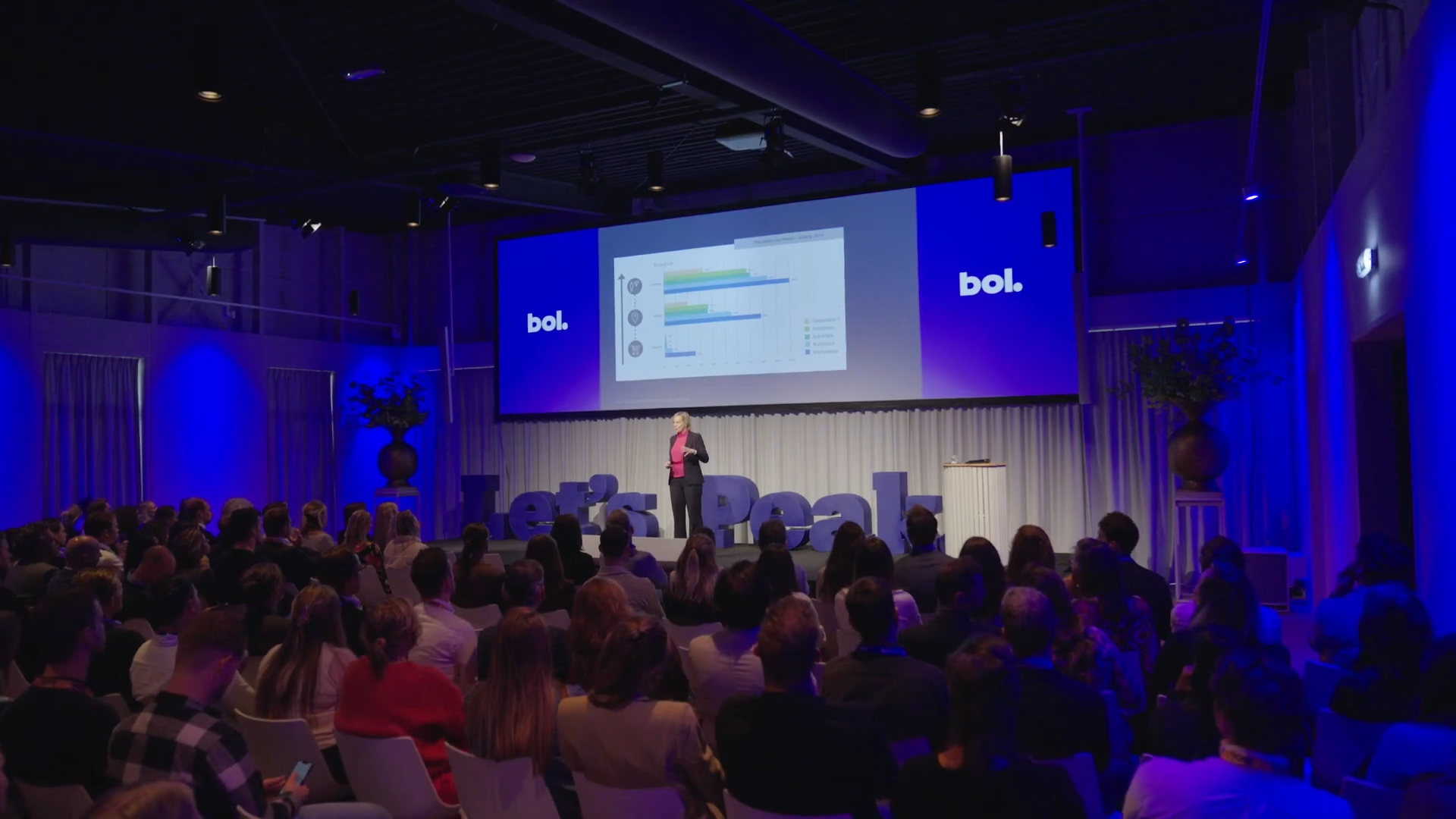 Zaal met mensen Let's Peak 2024