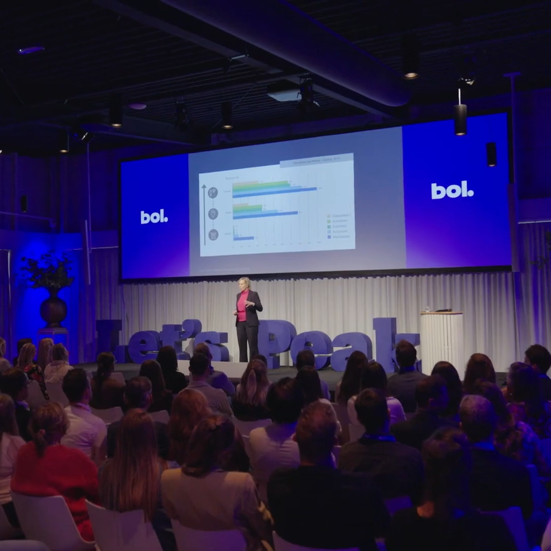 Zaal met mensen Let's Peak 2024