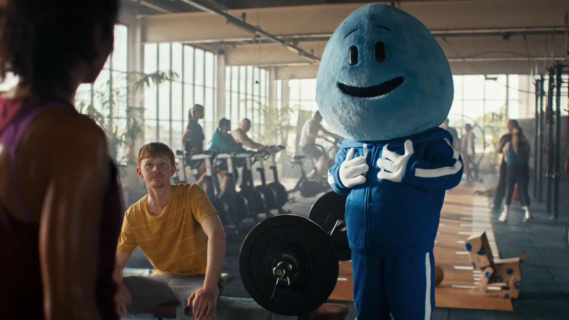 Billie in the gym