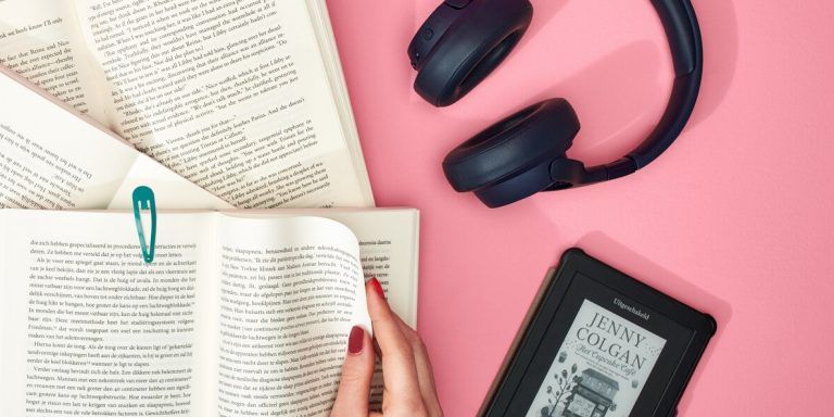lezen boeken koptelefoon