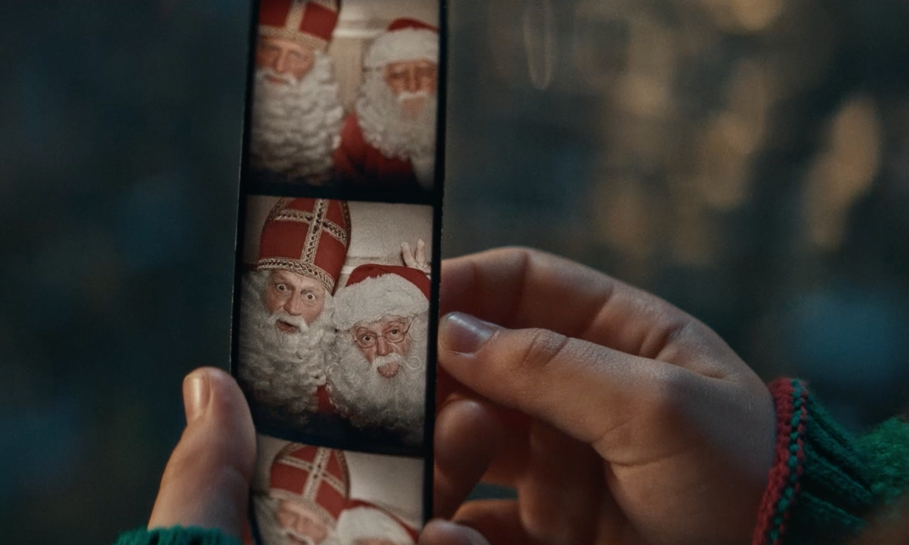 Sinterklaas en de Kerstman samen op de foto