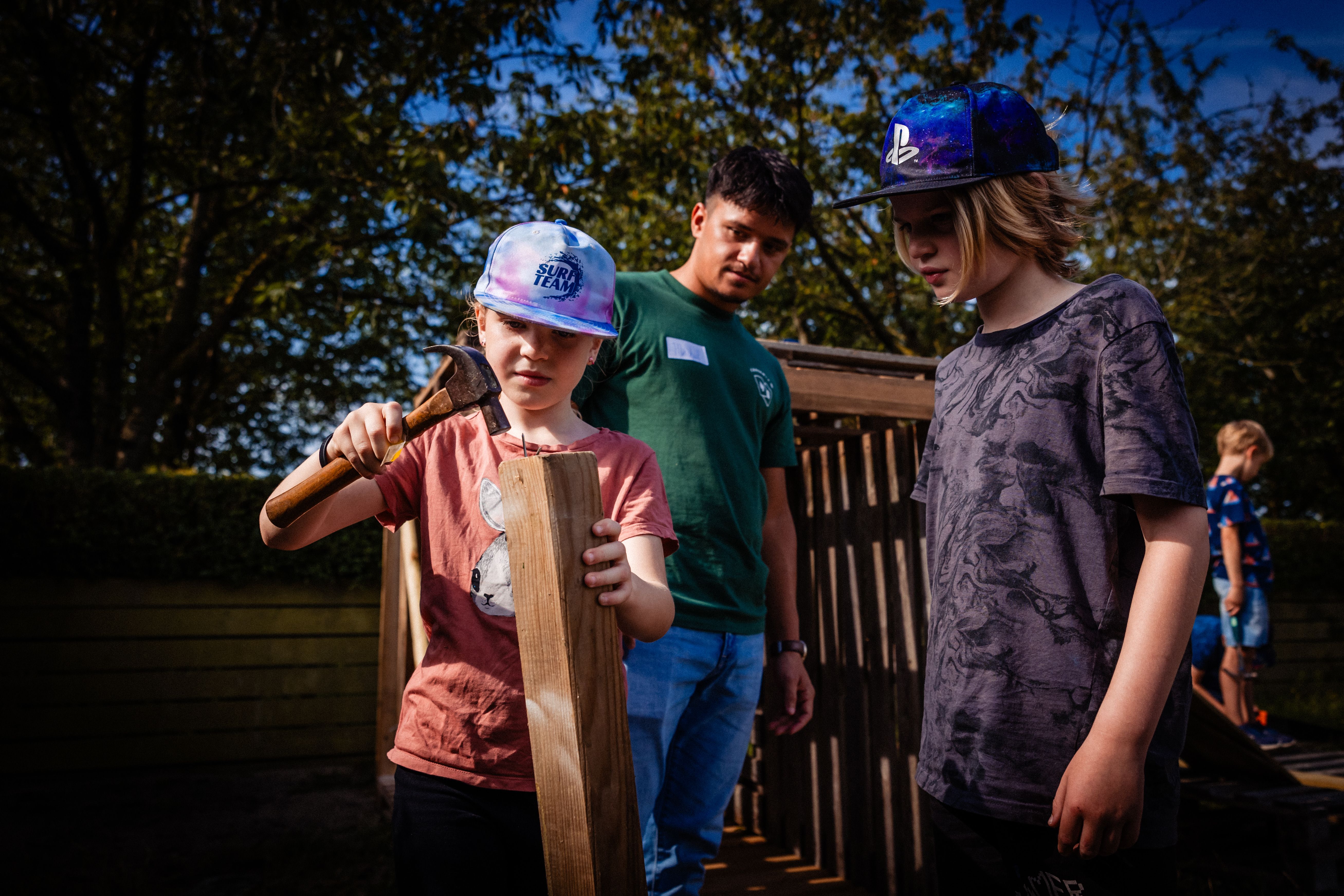 Kinderen aan het klussen 
