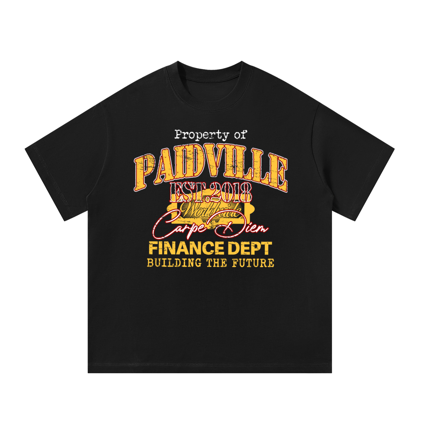 ECONOMICS GRAPHIC TEE BLACK- S26