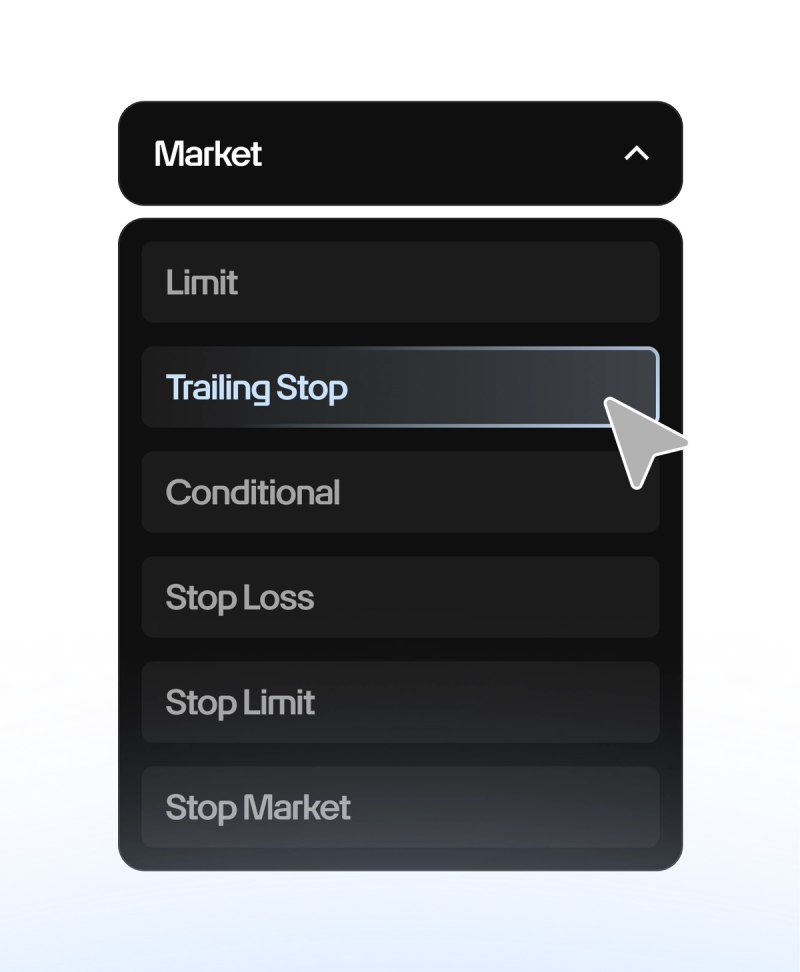 Trailing-Stops, die deiner Position folgen, um dich bei der Risikoverwaltung zu unterstützen. Stop-Loss-Orders, die bei einer Kursumkehr automatisch ausgelöst werden. Bedingte Orders, die bei Eröffnung gleichzeitig dein Limit und deinen Stop festlegen.