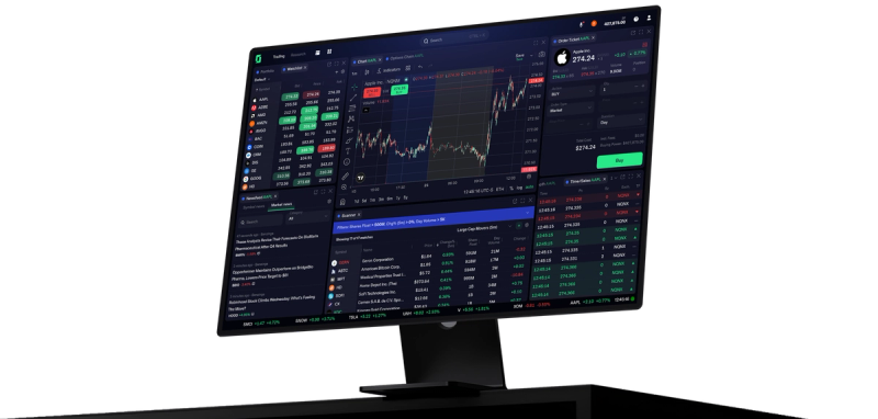 TZ1 platform on a desk