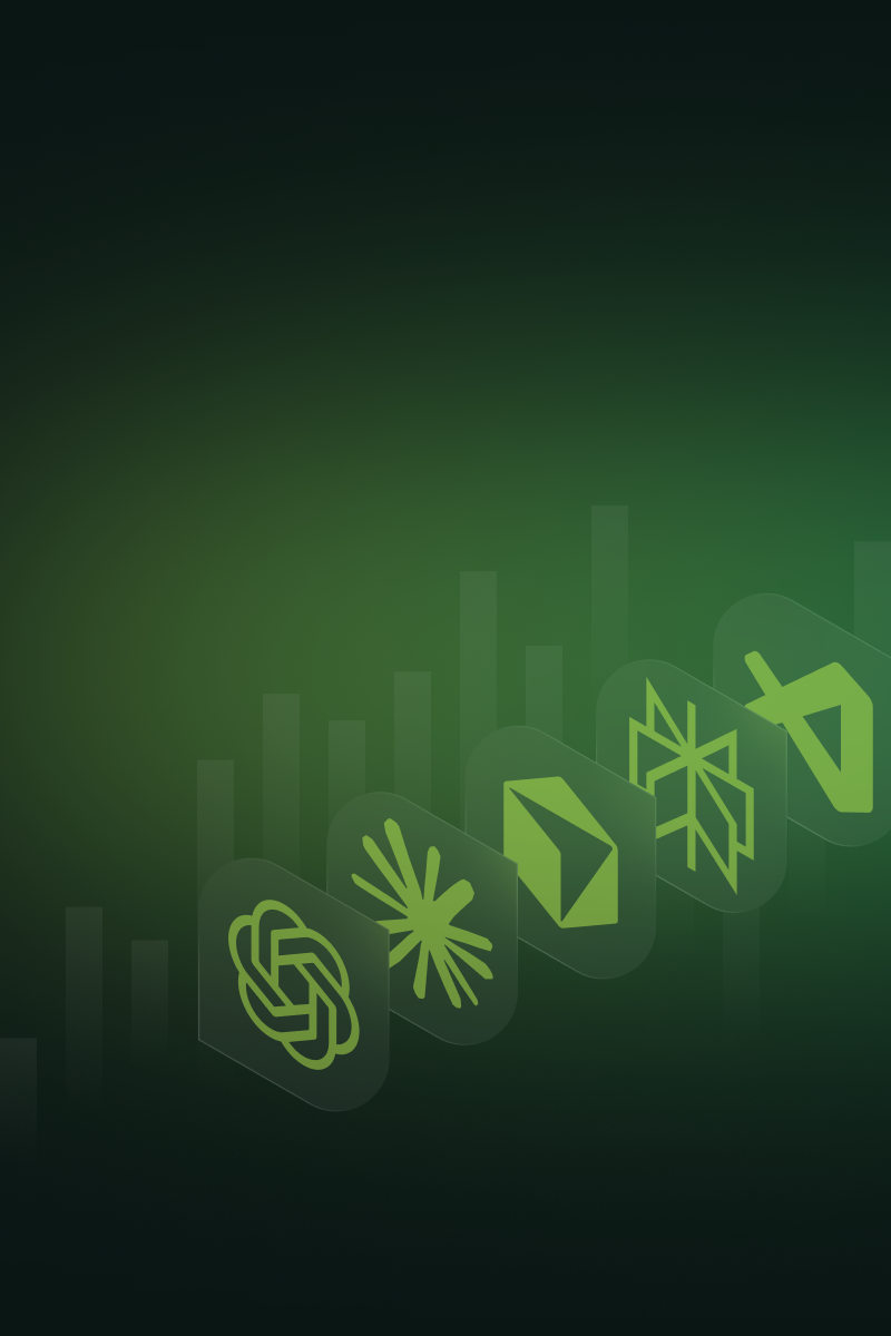 Green background showing the AI chats you can connect to TradeZero MCP