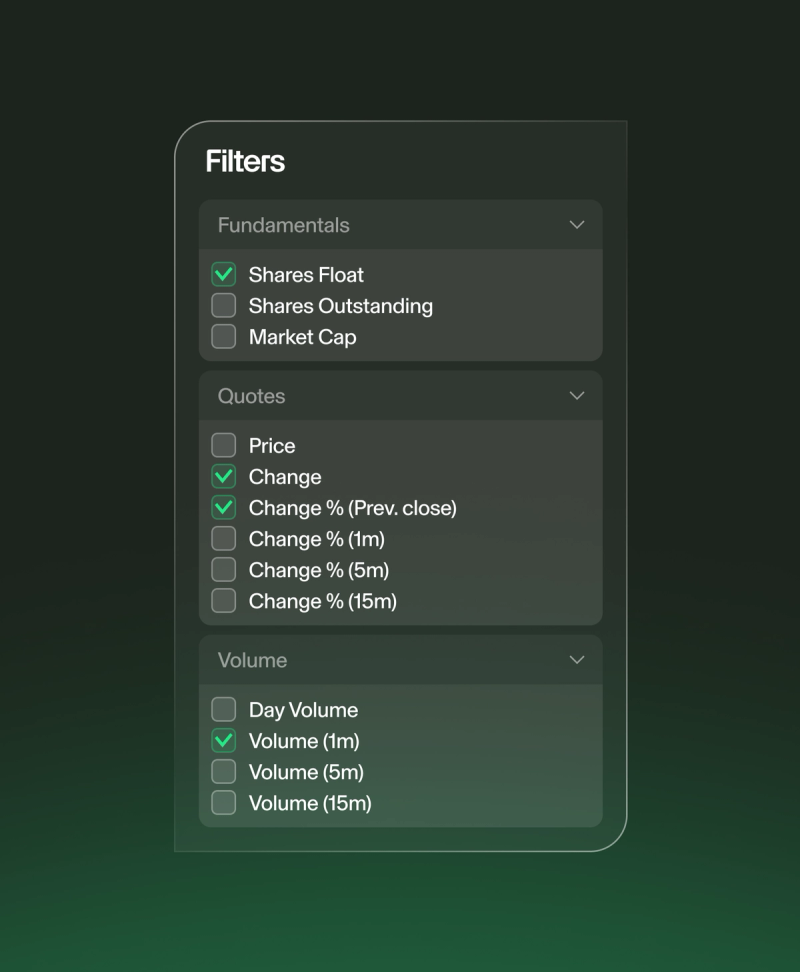 TradeZero ProScanner