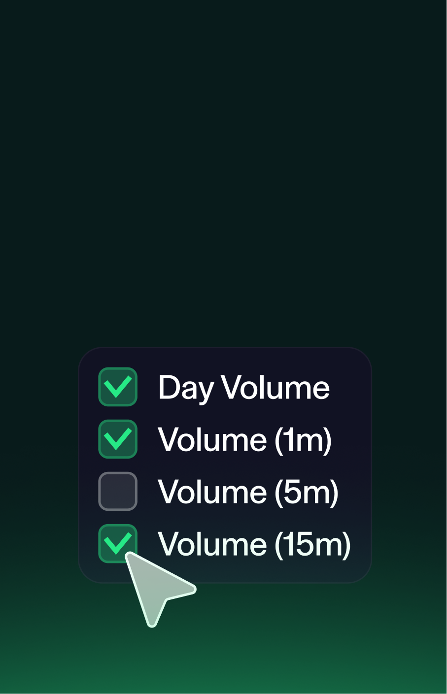 Find stocks breaking above key price levels with expanding volume. Build and save your own breakout criteria for consistent intraday scanning.