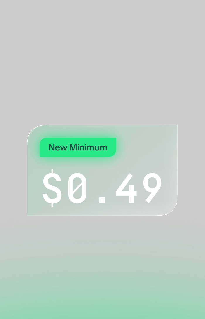 Orders under 100 shares now have a $0.49 minimum — down from $0.99.