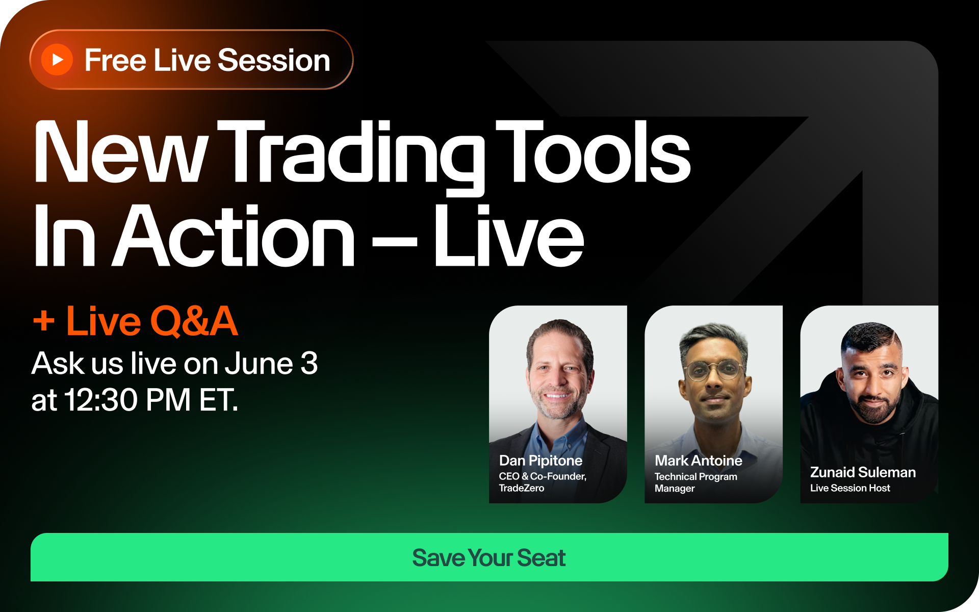 Join Dan Pipitone, Mark Antonie and Zunaid Suleman as they walk through new ZeroPro releases including integrated short margin visibility inside Level 2, a new market microstructure window, enhanced news functionality and final trader Q&A.