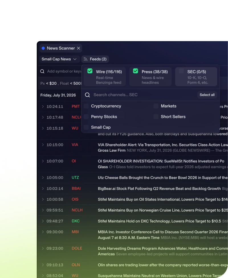 TradeZero NewsScanner