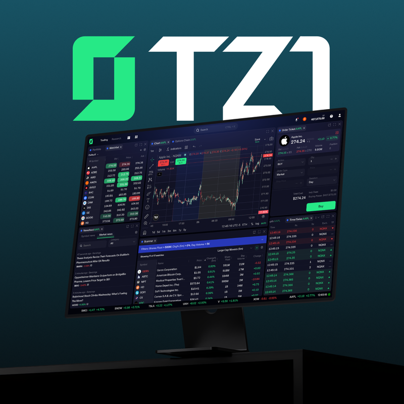 TZ1 by TradeZero. Fast, flexible and efficient active trading web-based platform.