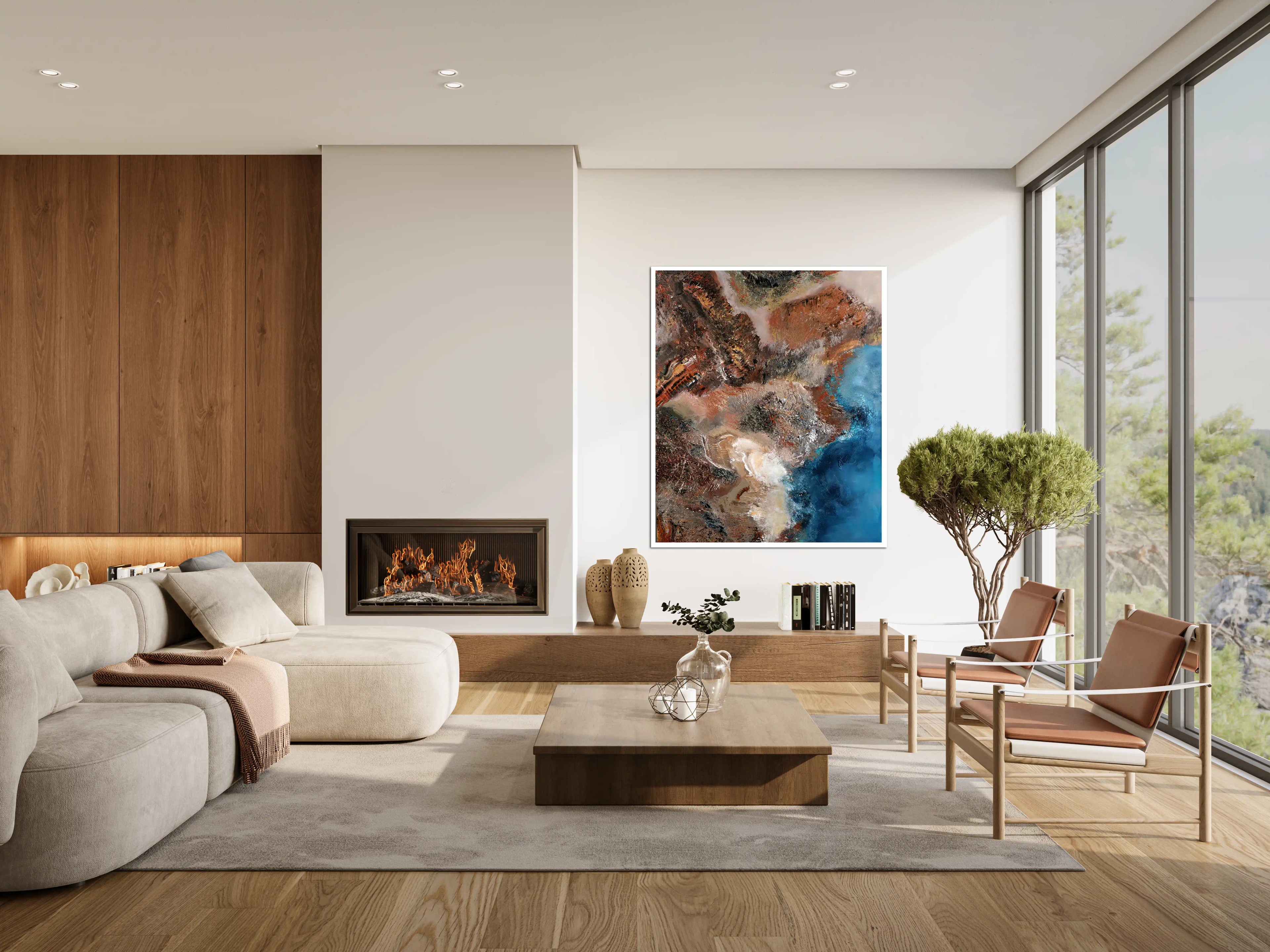 Werk van Sabine van Terwisga in interieur
