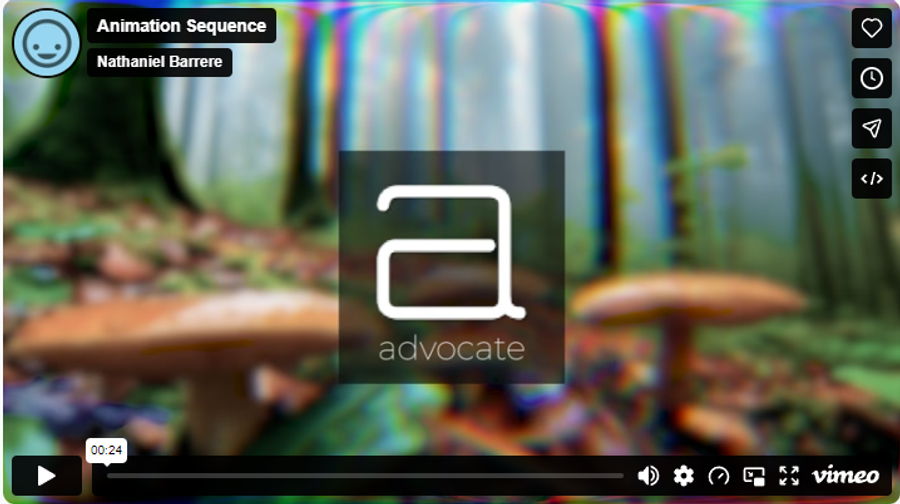 Motion graphics animated logo icon video