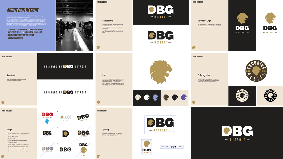 Brand Guidelines Overview Grid