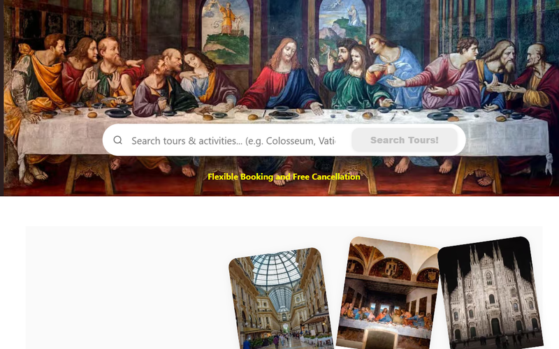 MilanLastSupper.com — screenshot 1
