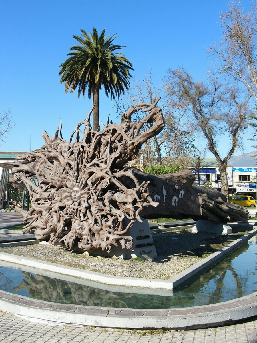La Plaza de los Cipreses Centenarios.