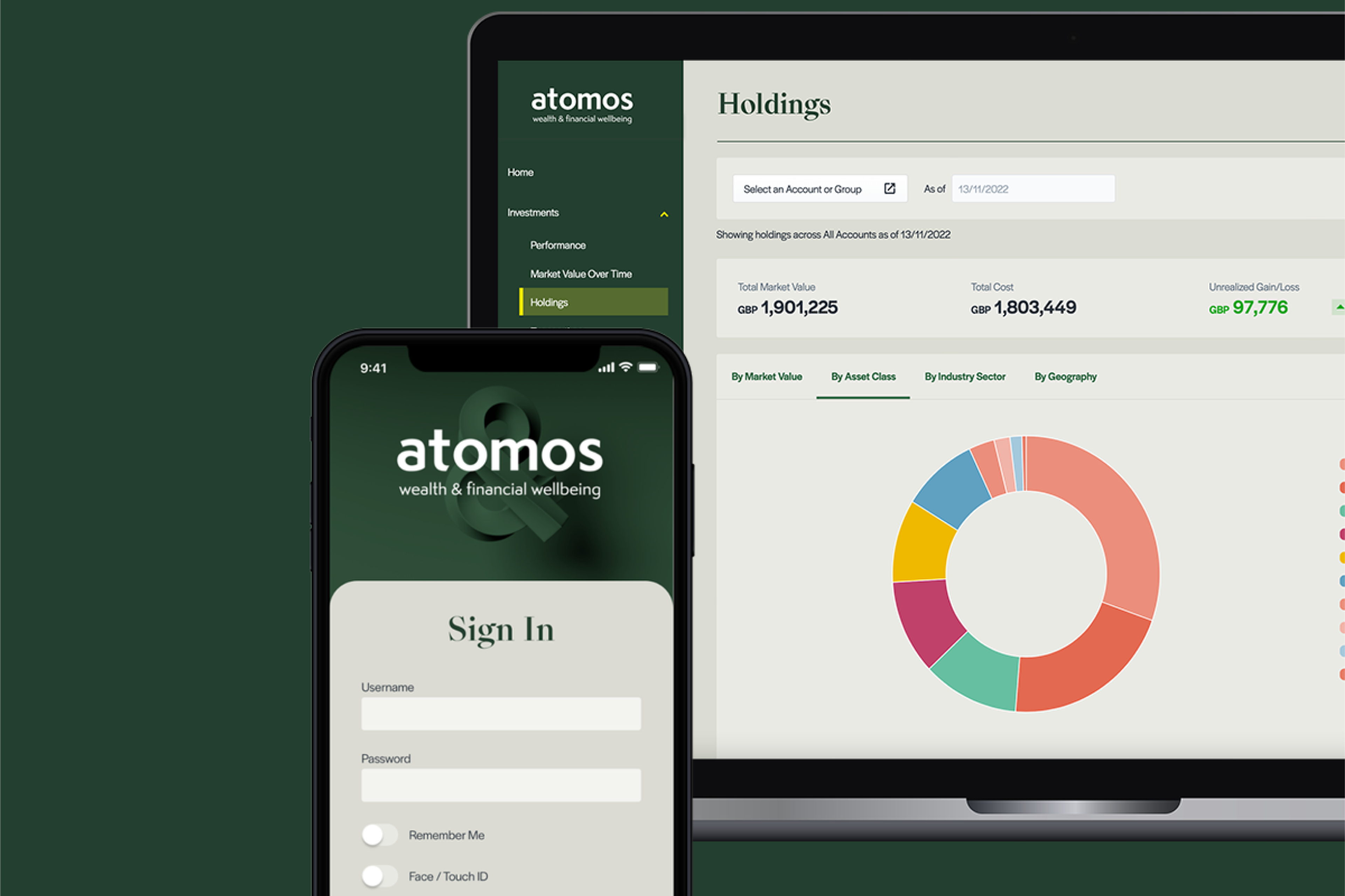 Access your investments easily with our app