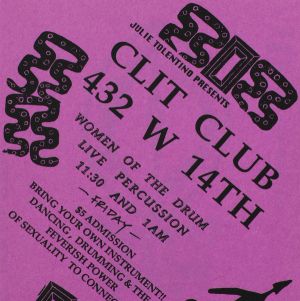 Clit Club: 432 West 14th