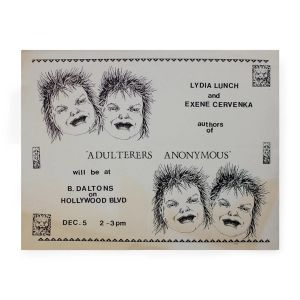 Lydia Lunch & Exene Cervenka: Adulterers Anonymous Flyer